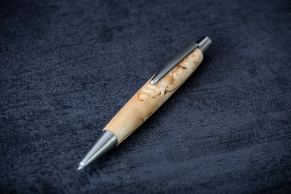 Kugelschreiber Maserbirke glatt geschliffen