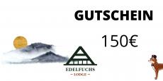 EDELFUCHS-LODGE Gutschein - 150,00 Euro